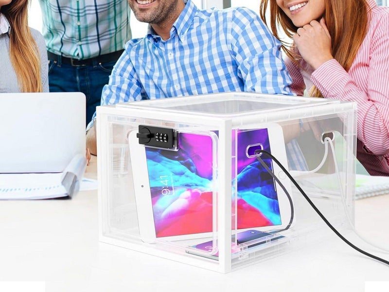 1Pc Lockable Storage Box Medicine Lock Box Food Storage Container - Transparent Carousel 3