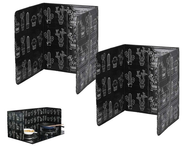 2Pcs Oil Splatter Guard Anti-Splatter Shield Screen Cover Blackv Carousel 1