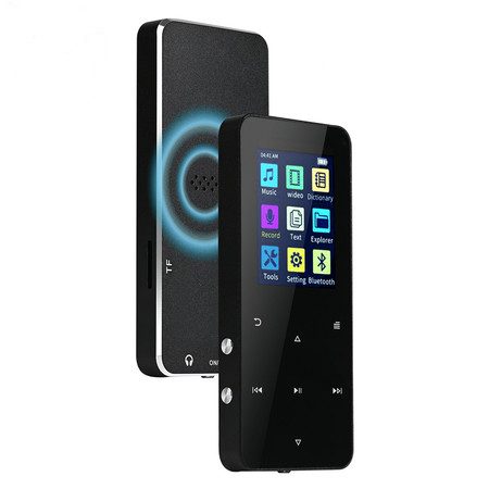 16GB MP3 Player, Bluetooth 5.0 1.8 inch Screen Touch Buttons (Black) Carousel 1