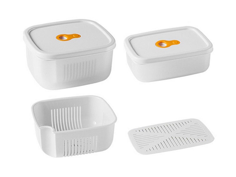 Food Storage Drain Containers with Lids and Ventilation Holes Carousel 2