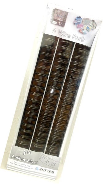 Zutter Products Bind-it-All Antique Silver Binding Wires 6pc - 25.4mm ZUT-2827 Carousel 2