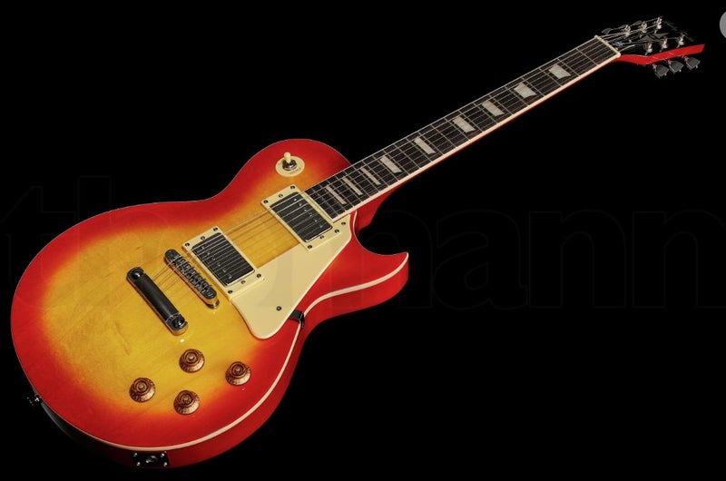 New Harley Benton SC-450 Classic Series Electric Guitar Cherry Burst High Gloss Carousel 5