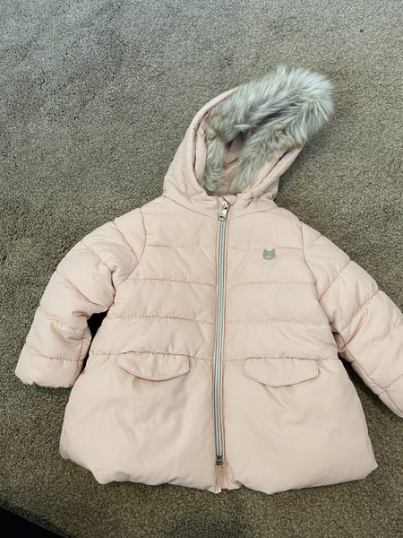 Zara baby pink puffer size 9-12 months Carousel 1
