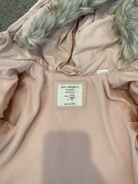 Zara baby pink puffer size 9-12 months Carousel 2