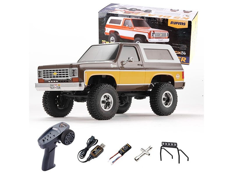 FMS 1/24 RC Pickup Truck SUV 4WD 2.4GHz Hobby RC Off-Road Remote Control Car Carousel 1