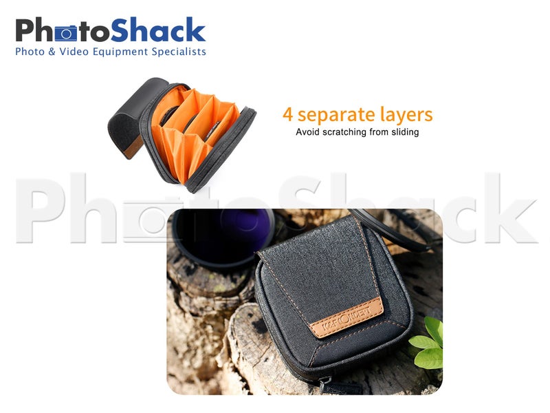 K&F Concept 4 pocket Lens Filter Pouch, 95mm max Carousel 4