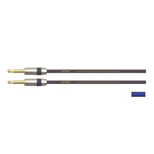 EWI Instrument Cable Straight 20 Ft Blue Carousel 1