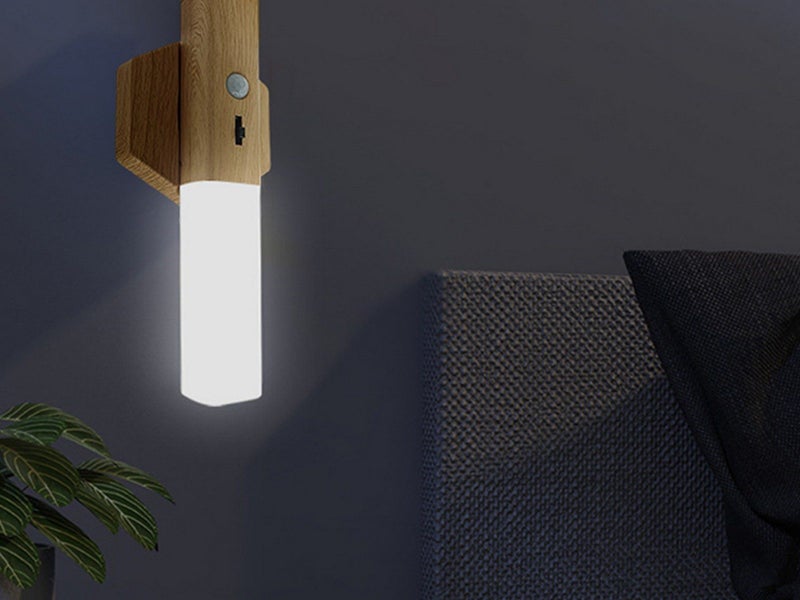 1Pc Motion Sensor Night Light Battery Operated Wall Light with Magnetic Base Carousel 2