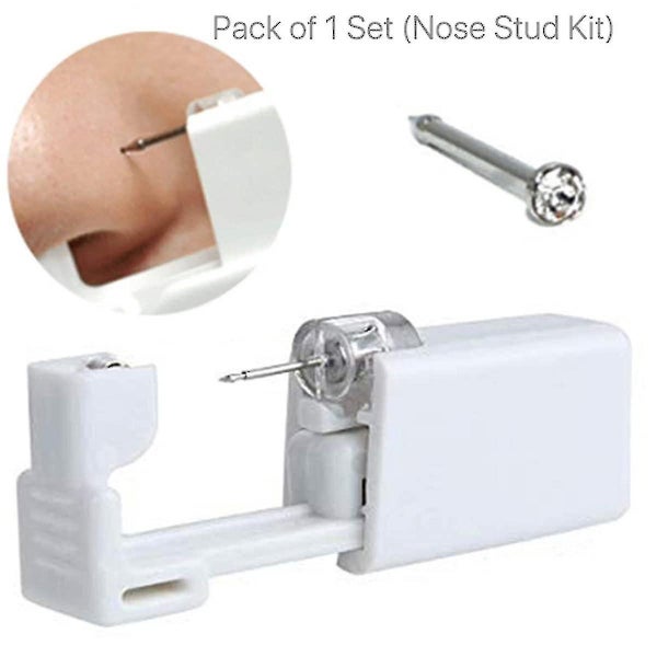 1pcs Ear Piercing Gun, Disposable Sterile Nose Piercing Gun Safety Self Ear Pier Carousel 2