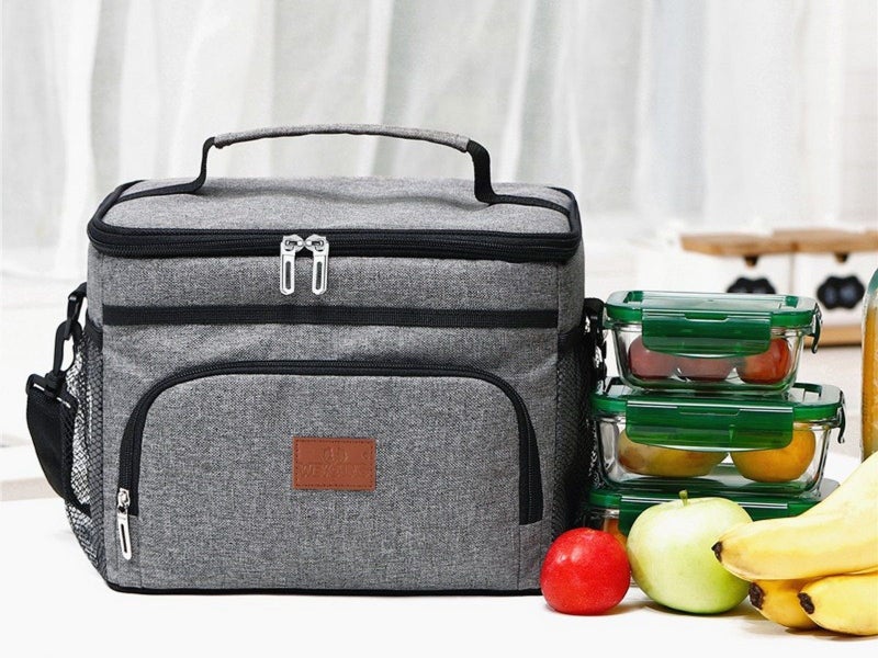 15L Insulated Lunch Bag Thermal Bag Food Container Cooler Bag Picnic Bag Grey Carousel 3