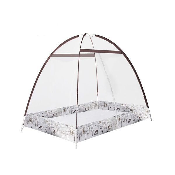Mosquito And Insect Nets Foldable Camping Canopy Brown And White Carousel 2