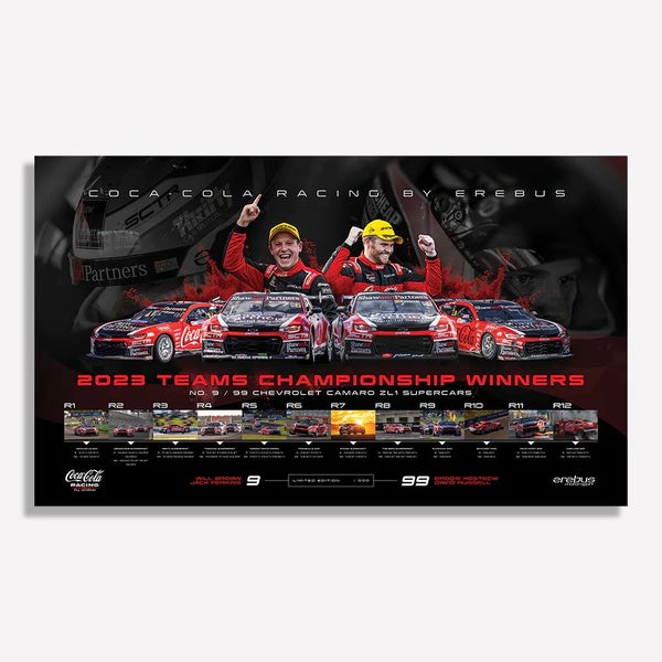 Coca-Cola Racing By Erebus: 2023 Supercars Teams Championship Winners Limited... Carousel 1