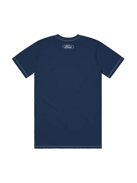 Ford Unisex Navy Puff Print T-Shirt Carousel 2