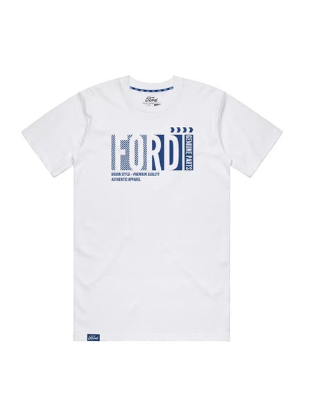 Ford Unisex White Silicone T-Shirt Carousel 1