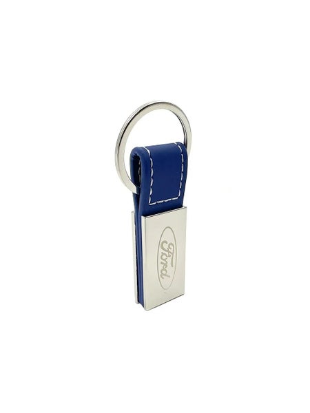 Ford Blue Leather Keyring Carousel 1