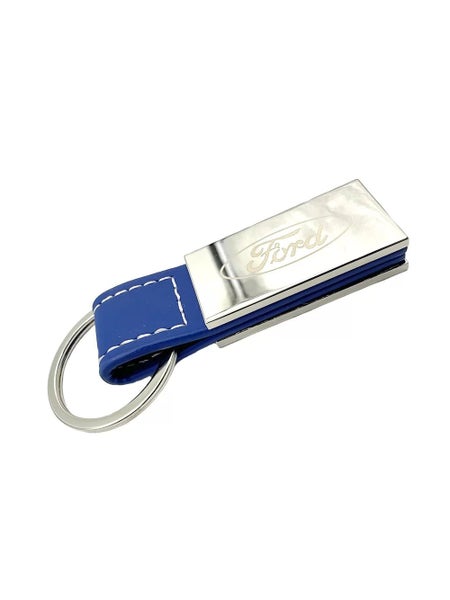 Ford Blue Leather Keyring Carousel 2