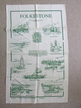 Folkestone Cotton Tea Towel *NEW* Carousel 1