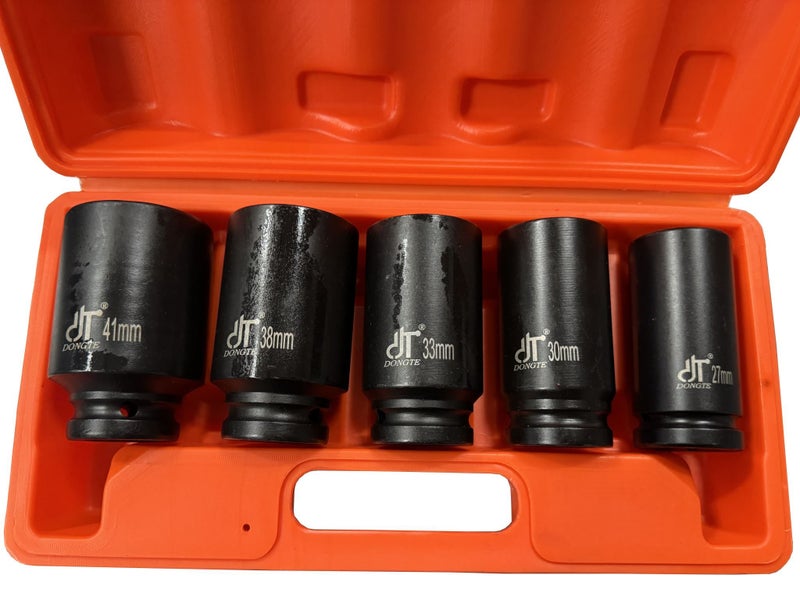 3/4" DEEP BLACK IMPACT SOCKET SET 5PCS Carousel 1