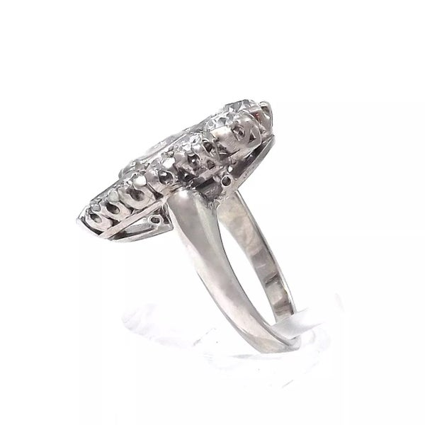 Art Deco 14K Gold Old European Cut Diamond Lucky Horse Racing Horseshoe Ring Carousel 2