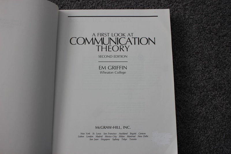 A First Look At Communication Theory by EM Griffin Carousel 2