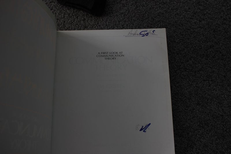 A First Look At Communication Theory by EM Griffin Carousel 9