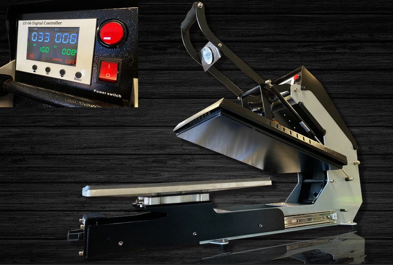 Premium Heavy duty Semi Automatic Heat Press 40 x 50cm Carousel 1