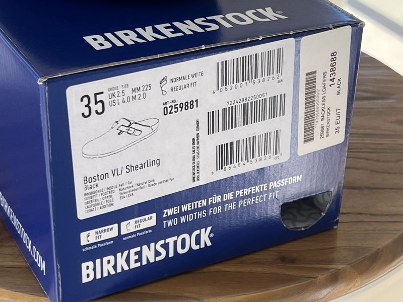 NEW Birkenstock Boston Shearling-lined Clogs EU35 Black Carousel 3