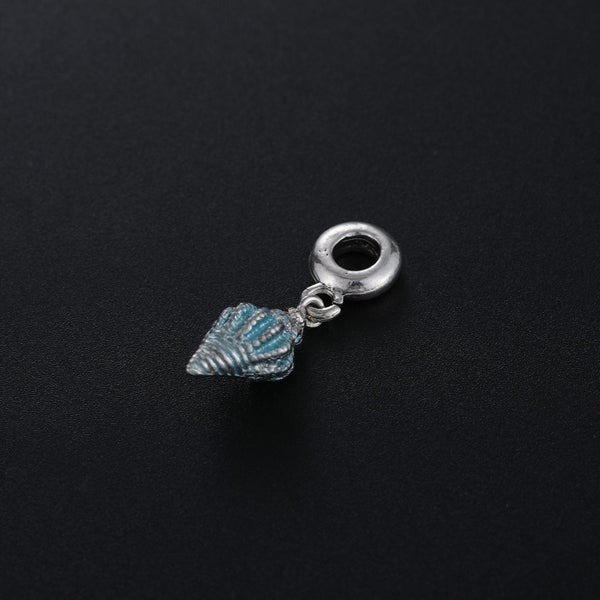 $1 reserve Exquisite silver tone Seashell Charm: Ocean-Inspired Beauty Carousel 2
