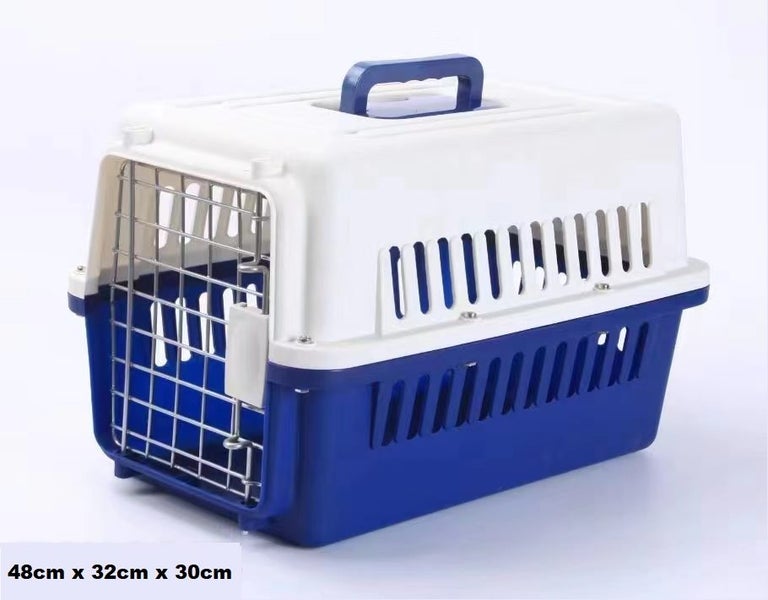 Pet Carrier Airline Approved 48cm x 32cm x 30cm Size Small Pet Travel Crate Cage Carousel 1