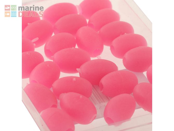 Holiday Glow Fishing Beads Pink 10x14mm Qty 25 Carousel 2