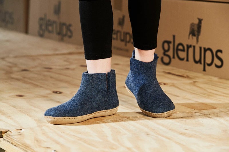 Glerups Leather Boot Denim Carousel 7