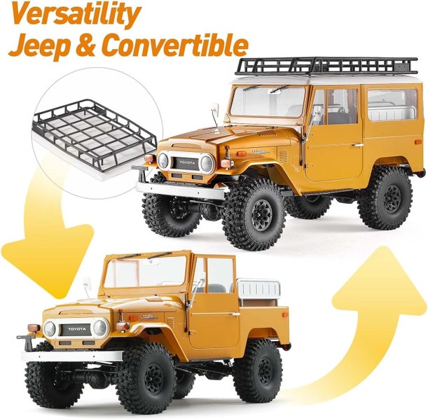 1/10 4x4 Rc Car LED Light Climbing Rock Crawler Off Road Truck Kit Carousel 2