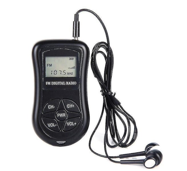 Personal Fm Walkman Radio, Mini Digital Tuning Portable Radio With Headphones Lc Carousel 1