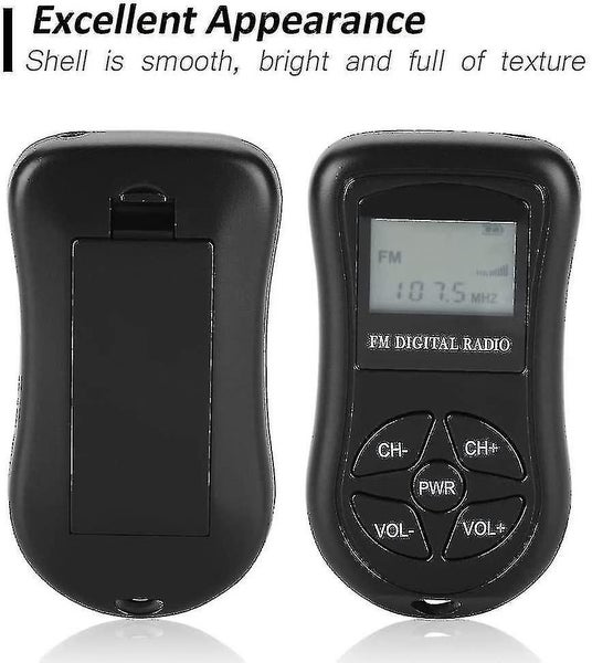 Personal Fm Walkman Radio, Mini Digital Tuning Portable Radio With Headphones Lc Carousel 2