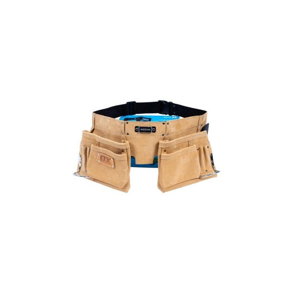 Trade Heavy Duty Suede Leather Double Pocket Tool Belt Carousel 1