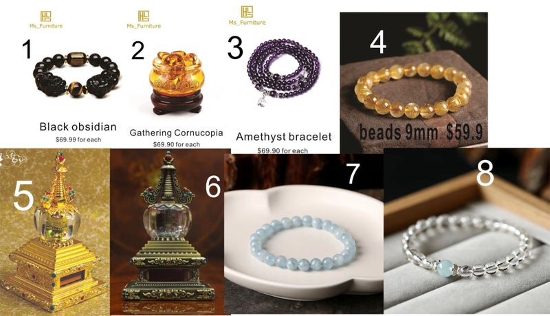 Fengshui Pixiu /Wealth cornucopia/Natural Crystal Carousel 1