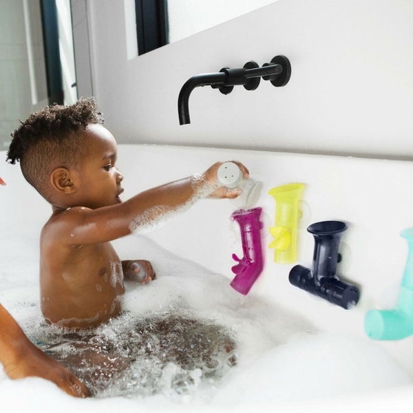 Boon Multicolour Pipes Bath Toy Carousel 2