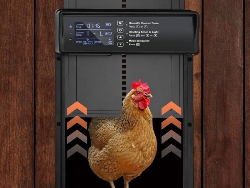 Solar Automatic Chicken Coop Door Opener Cage Closer with Timer Light Sensor Carousel 5