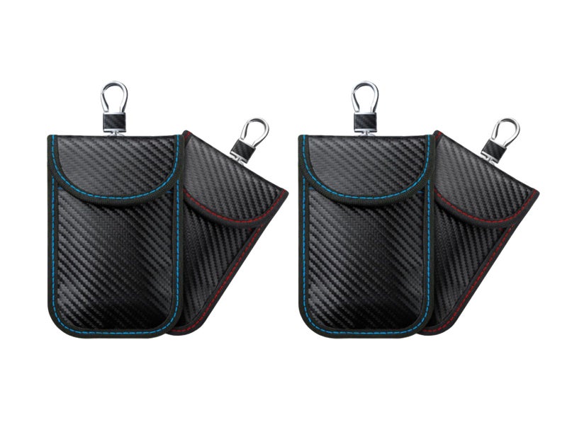 4Pcs RFID Signal Blocking Faraday Bags Key Fob Protector Pouches Wallet Blocker Carousel 2