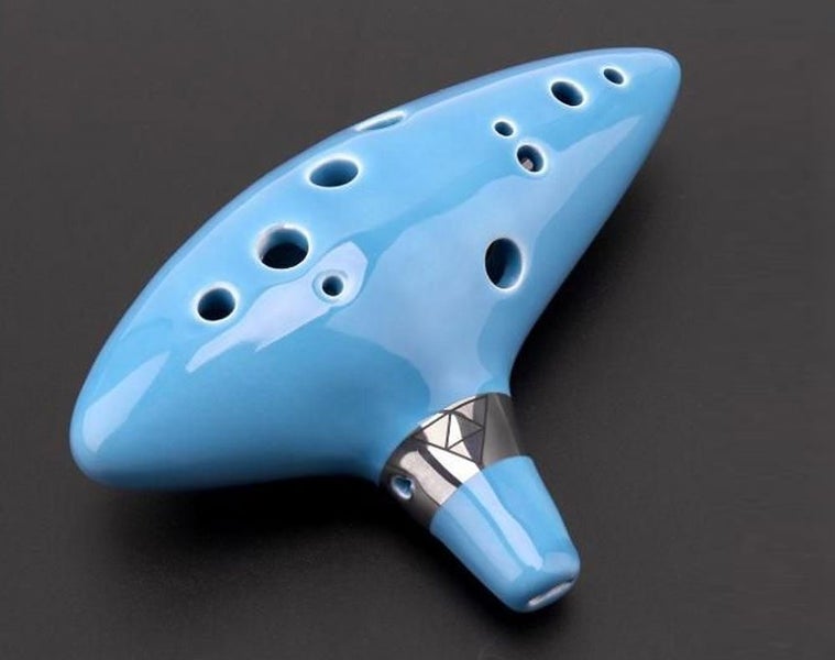 New 12 Hole Ocarina Ceramic Alto C Vessel Flute Wind Instrument Carousel 2