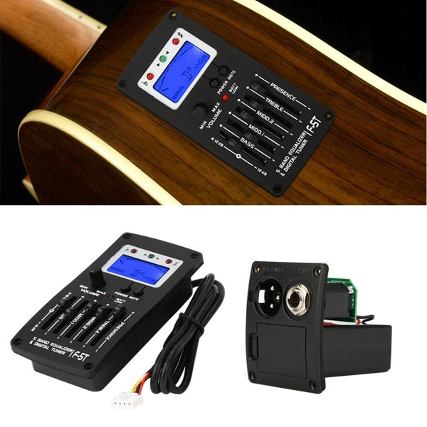 equalizer digital tuner 5band pickup guitar accessories F-5T 5Band Equalizer Carousel 1