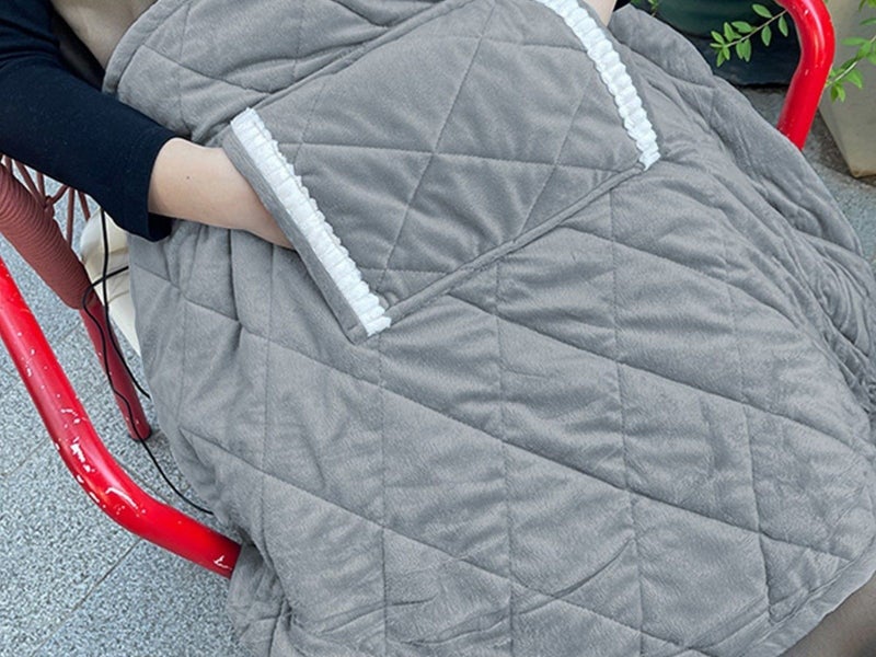 USB Heating Hand Warmer Blanket Thermostatic Heated Blanket Heating Pad Grey Carousel 1