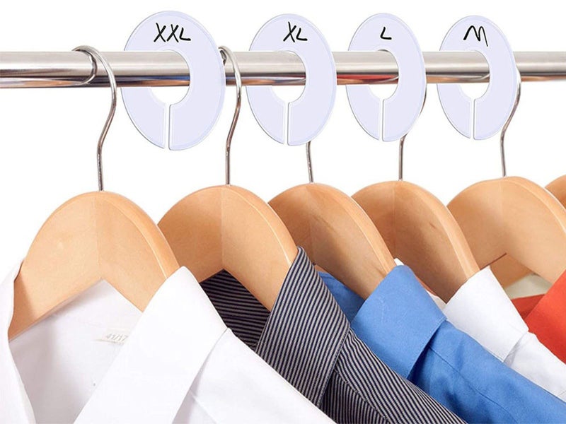 20Pcs Round Closet Hangers Dividers Wardrobe Clothing Rack Size Dividers Carousel 1