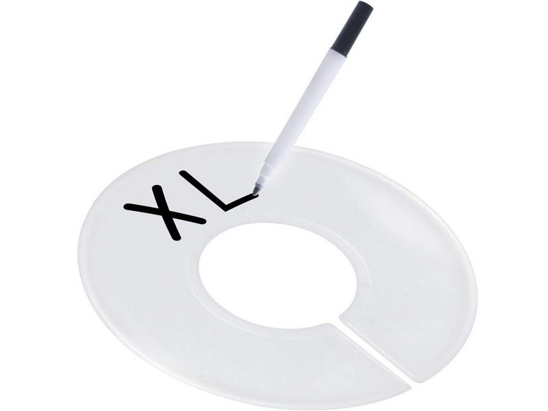 20Pcs Round Closet Hangers Dividers Wardrobe Clothing Rack Size Dividers Carousel 3