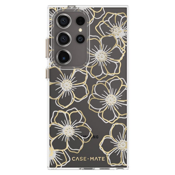 Case-Mate Floral Gems Case For Samsung Galaxy S24 Ultra - Gold Carousel 2