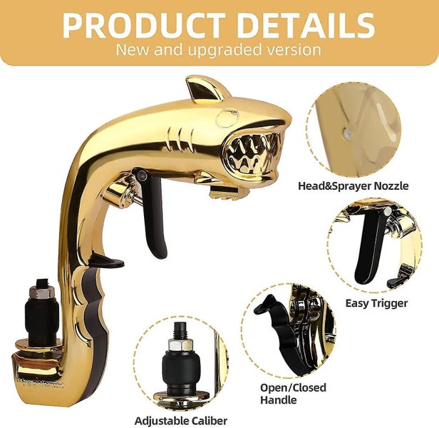 Alcohol Gun Shooter Bottle Beer Spray Gun (gold) Carousel 1