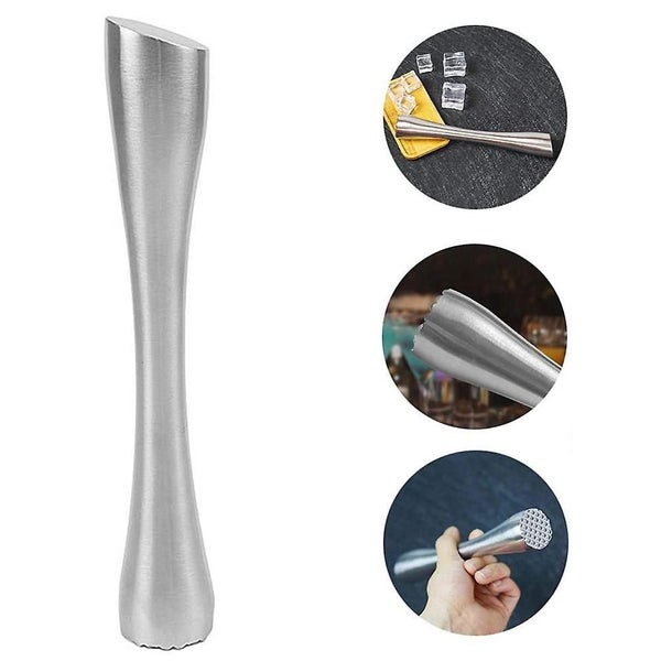 Cocktail Pestle Made Of Stainless Steel, Ice Chopper Lemon Masher Bar Pestle Mul Carousel 1