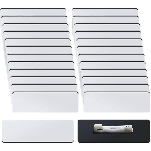 32pcs Name Tag Blank Name Badges Diy Blank Id Sublimation Name Badge With Pin B Carousel 1