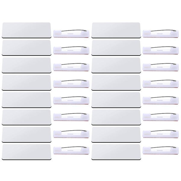 32pcs Name Tag Blank Name Badges Diy Blank Id Sublimation Name Badge With Pin B Carousel 2
