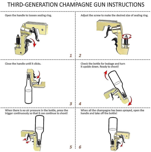 Beer Gun Shooter, Champagne Gun Shooter,alcohol Gun Shooter Bottle Beer Squirt G Carousel 5